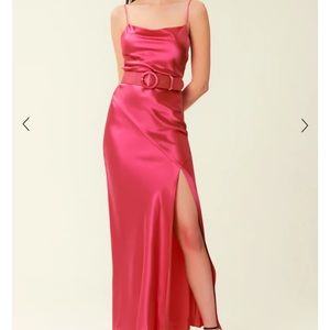 Nicolas hot pink gown